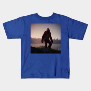 Sasquatch in Nature Kids T-Shirt